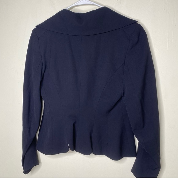 Trelise Cooper Designer Black Button Wool Blazer Size 6 - Picture 9 of 15